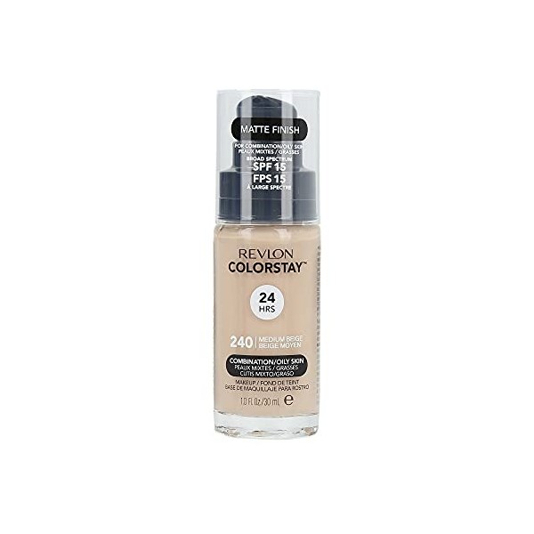 REVLON COLORSTAY BASE DE MAQUILLAJE PARA ROSTRO OILY MEDIUM BEIG 240