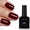 TOMICCA Vernis Semi Permanent Rouge Couleurs, 15ml Nail Art Red Gel Polish UV/LED Soak Off Vernis Gel.