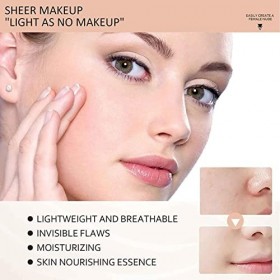 Red Ginseng Birds Nest Fond de teint liquide, fond de teint liquide au ginseng rouge, correcteur naturel hydratant longue du