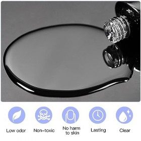 Lofuanna Clear Blooming Gel 8ml Vernis à Ongles pour Lampe à LED UV Vernis à Ongles en Gel pour Effet détalement SET1 