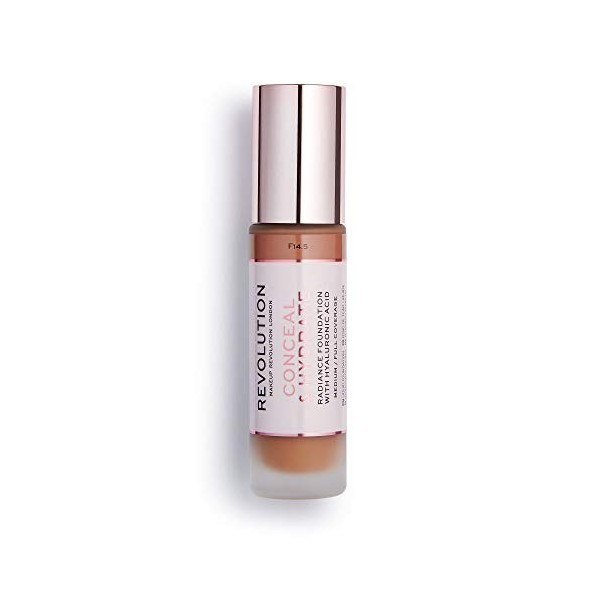 Makeup Revolution, Fond de teint Conceal & Hydrate, F14.5, 23ml