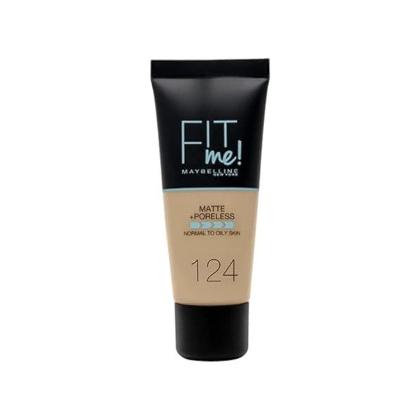 Maybelline New York - Fond de teint FIT ME MATTE & PORELESS - 124 Soft Sand -