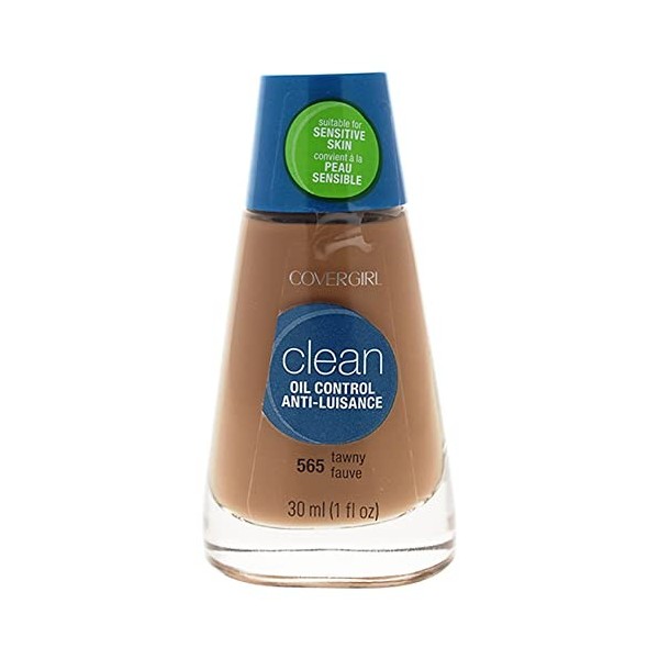 CoverGirl Clean Oil Control Liquid Foundation - 565 Tawny for Women 1 oz Foundation