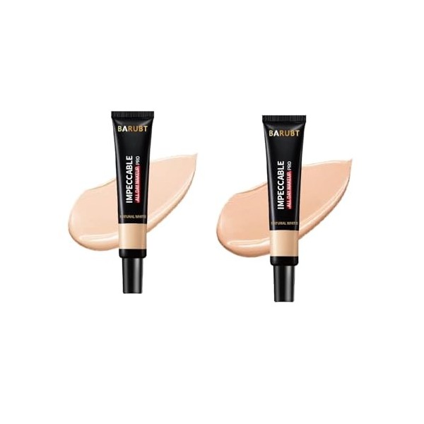 Anti Aging Toning Full Coverage Foundation, BB Cream Brightening Complexion Nourishing Concealer Long Lasting No Makeup Remov