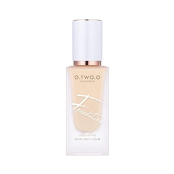 Fond De Teint Mat Fond de teint liquide respectueux de la peau Fond de teint correcteur de maquillage naturel longue durée Co