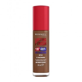 Rimmel London Lasting Finish 35 Hour, 600 Warm Coconut, fond de teint, longue tenue, hydratant, formule vegan, couvrance tota