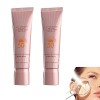 NNBWLMAEE Korean Powder Foundation - Achieves Korean Flawless Glass Skin, Whitening Sunscreen Foundation, Korean Cushion Foun