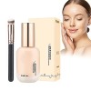 Hydrating Waterproof and Light Long Lasting Foundation - ADMD Foundation, Light Fog Makeup Holding Liquid Foundation