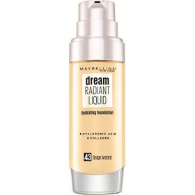 Maybelline New York - Fond de Teint Fluide Perfecteur de Teint - FPS13 - Dream Satin Liquid - Beige Ambré 43 - 30 ml