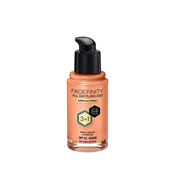 FACEFINITY ALL DAY FLAWLESS 3 IN 1 foundation 82-deep bronze 30 ml