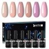 Beautilux Vernis Semi permanent Vernis Gels UV LED Soak Off Lot de 6 Couleur Kit Manicure pour Ongle 10ml idéal cadeau de Vac