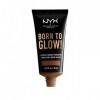 NYX Professional Makeup Fond de Teint Éclat Born to Glow, Fini Éclatant, Couvrance Moyenne Modulable, Formule Vegan, Teinte :