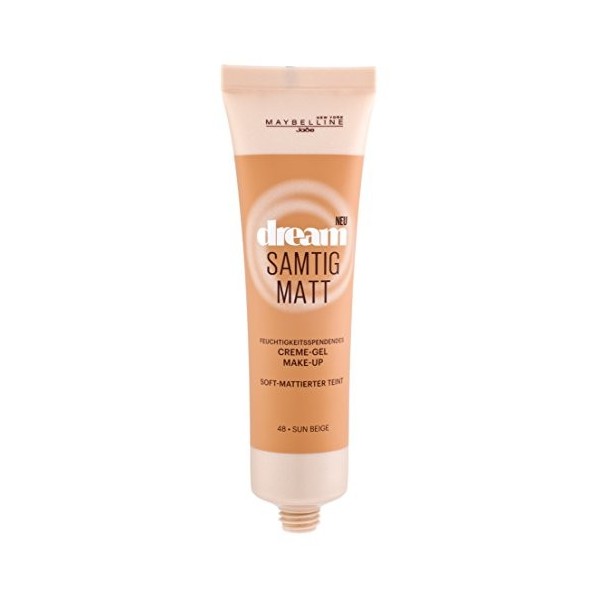 Maybelline New York Dream Veltig Gel crème mat maquillage Sun Beige 48 / maquillage dans une teinte de peau pour une couvertu