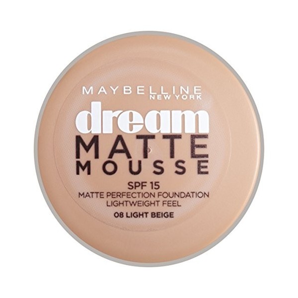 GEMEY MAYBELLINE - FOND DE TEINT DREAM MAT MOUSSE GEMEY MAYBELLINE - 08 Light beige