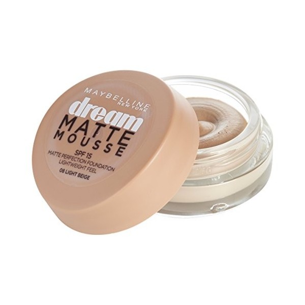 GEMEY MAYBELLINE - FOND DE TEINT DREAM MAT MOUSSE GEMEY MAYBELLINE - 08 Light beige