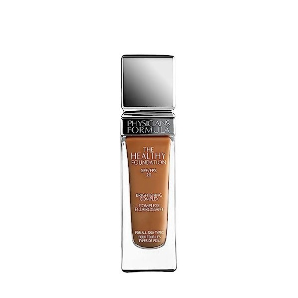 Physicians Formula The Healthy Foundation, Fond de Teint Liquide Longue Tenue, Léger et Modulable au Fini Satiné, Teinte MW2