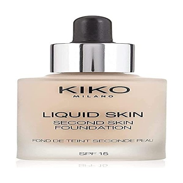 KIKO Milano Liquid Skin Second Skin Foundation 08 | Fond de Teint Fluide Effet Seconde Peau