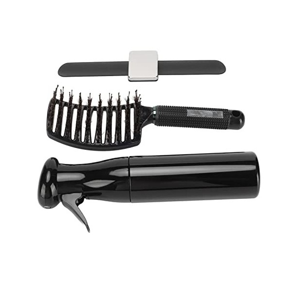 dsheng Hair Spray Bottle, Styling Tool Curved Vent Brush Hair Clip Bandeau Professionnel Pour Femmes Hommes Salon De Coiffure