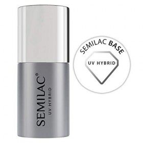Semilac Base pour vernis à ongles gel UV hybride, 7 ml