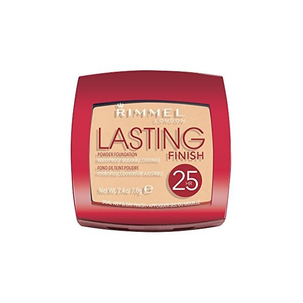 Rimmel Lasting Finish 25HR Powder Foundation Waterproof Dual Finish *Choose Your Shade * 002 Soft Beige 