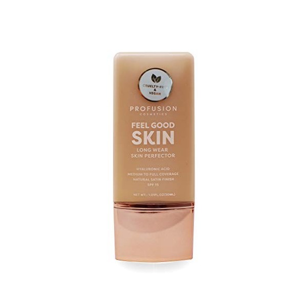 Profusion Cosmetics Fond de teint liquide Feel Good Skin sans cruauté envers les animaux : moyen 3