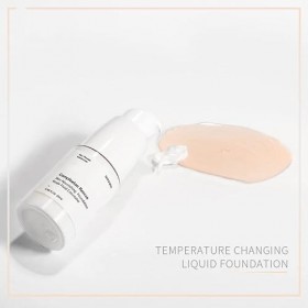 Fond de Teint Liquide à Changement de Température pour éclaircir le Teint de la Peau Fond de Teint Cosmétique, 20 Ml