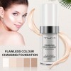 Fond de teint TLM sans défaut changeant de couleur - 30 ml - Mélange naturellement le fond de teint hydratant - Fond de teint