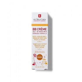 Erborian BB Crème au Ginseng - Fond de Teint Couvrant Imperfections et Base de Teint Effet "Peau de Bébé" - Soin Cosmétique C