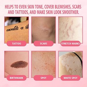 Face And Body Foundation, Fond de Teint Couvrant Imperfections Liquid Foundation, Fondation De Maquillage Du Corps, Fondation