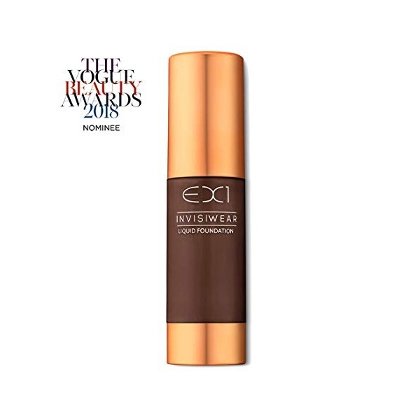 EX1 Cosmetics Invisiwear Foundation Fond de Teint Liquide, Teinte 20.0 – Vegan, sans huile, ni parfum, testé dermatologiqueme