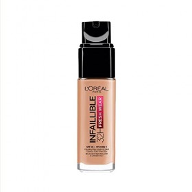 LOréal Paris - Fond de Teint Fluide Infaillible 24h Fresh Wear - Tous Types de Peaux - Teinte : Miel 235 - 30 ml