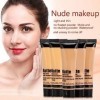 Fond de teint liquide pour le visage de base de maquillage lisse, crème solaire anti-cernes Matte Wear, fond de teint à couve