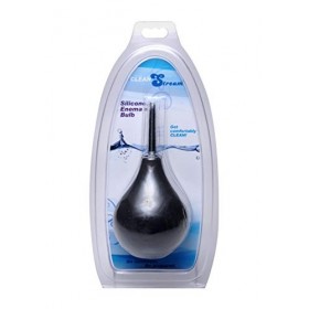 CleanStream Black Thin Tip Silicone Enema Bulb