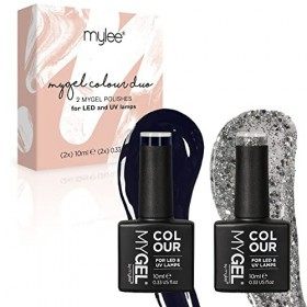 MyGel by MYLEE Twilight Duo Vernis à Ongles Gel Set 2x10ml UV/LED Nail Art Manucure Pédicure pour Usage Professionnel et Dome