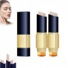 Double Sided Concealer with Brush, 2 in 1 Concealer and Foundation Magic Stick, Dual Action Full Coverage Foundation Stick, C