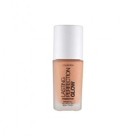 Collection Cosmetics Lasting Perfection Glow Fond de teint Couverture moyenne à complète Praline 27 ml