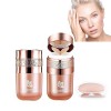 Butterfly Air Cushion Powder Puff BB Cream, Butterfly Cushion BB Cream, Moisturizing Concealer Makeup Base Primer BB Liquid F