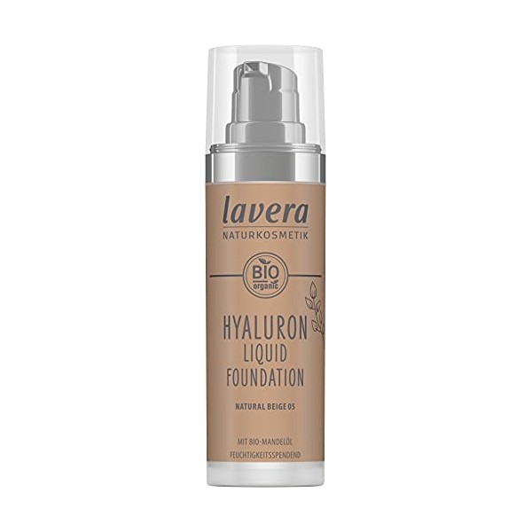 lavera Hyaluron Liquid Foundation - Natural Beige 05 - Fonds de teint - Cosmétiques naturels - végan - sans silicones - Acide