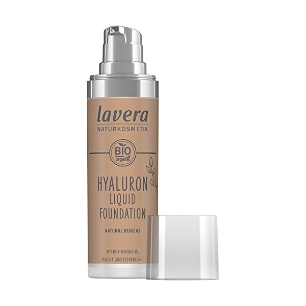 lavera Hyaluron Liquid Foundation - Natural Beige 05 - Fonds de teint - Cosmétiques naturels - végan - sans silicones - Acide