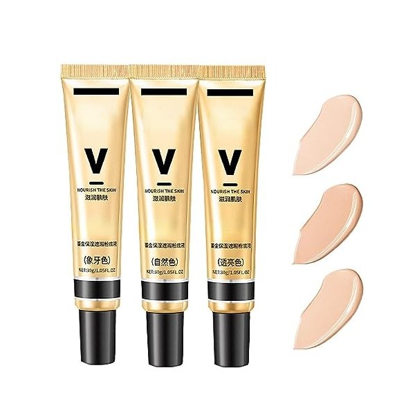 Moisturizing Concealer Liquid Foundation，Concealer Liquid Foundation,Concealer Foundation 2 In 1, Long Lasting Waterproof Ful