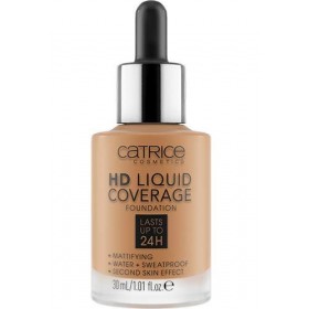 Catrice - Base de Maquillaje HD Cobertura Líquida 002 - Base de Maquillaje HD Liquid Coverage - 060 Latte machiato beige