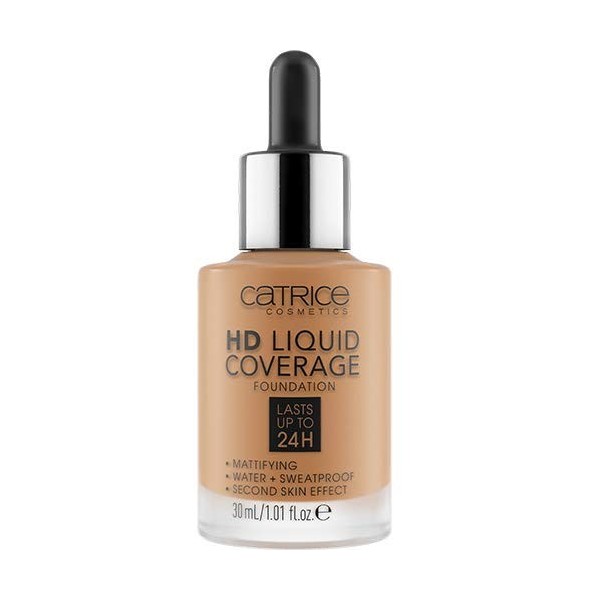 Catrice - Base de Maquillaje HD Cobertura Líquida 002 - Base de Maquillaje HD Liquid Coverage - 060 Latte machiato beige