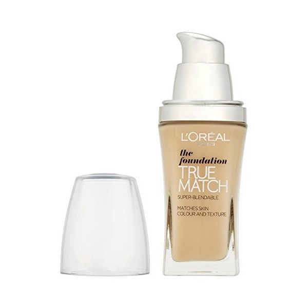 LOr?al Paris True Match Foundation, Golden Ivory 30 ml Number W1