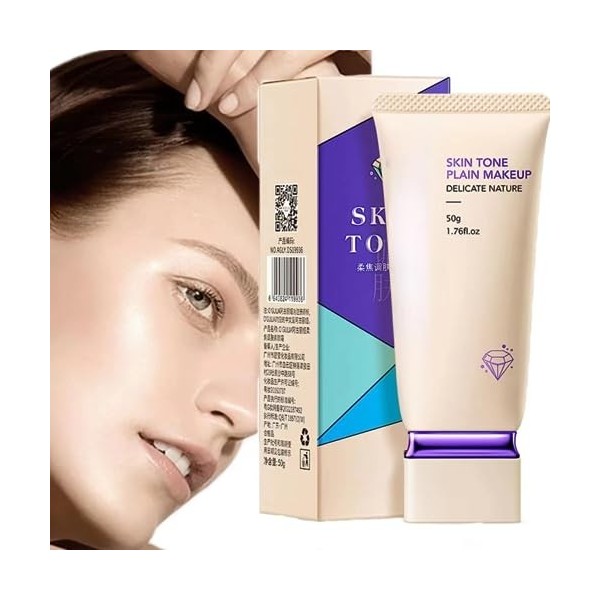 Hydrating Concealer Translucent Face Cream, Soft Focus Skin Tinting Cream, Waterproof Sunscreen Foundation, Skin Tone Plain M