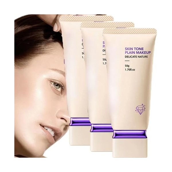 Hydrating Concealer Translucent Face Cream, Soft Focus Skin Tinting Cream, Waterproof Sunscreen Foundation, Skin Tone Plain M