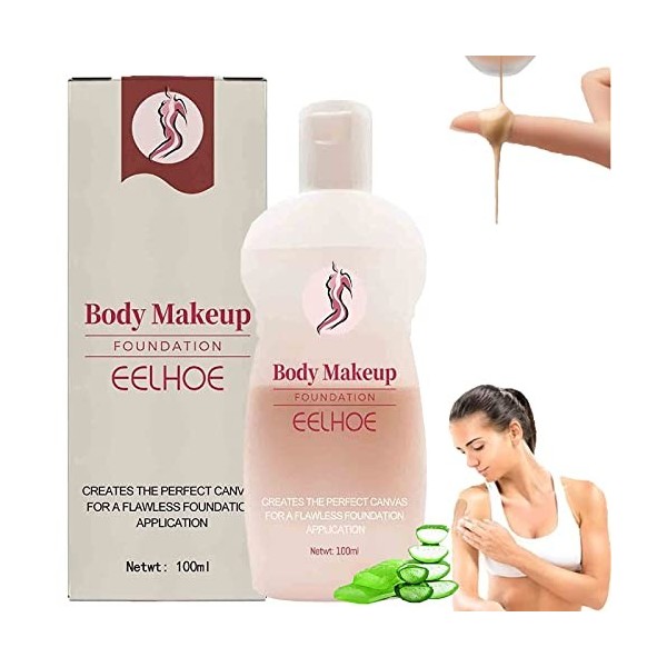 Bodyblendz Body Makeup Fond De Teint Imperméable, Fond De Teint à Couvrance Complète Pour Le Maquillage Du Corps, Fond De Tei