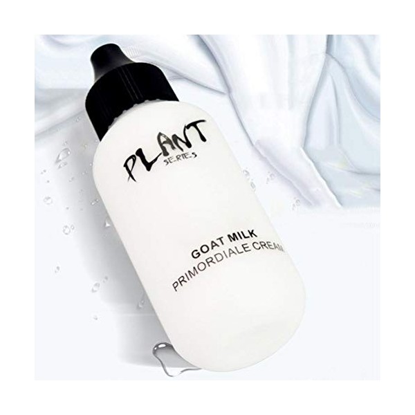 Kuashidai Fond de teint crème au lait de chèvre Revitalisant Base de maquillage étanche éclaircit les cercles sombres Crème d