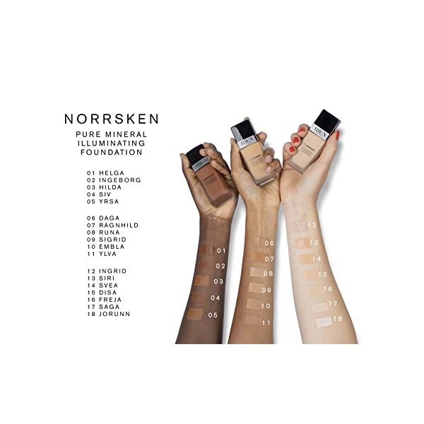 IDUN Minerals Norrsken Fond de Teint Liquide Illuminateur Pur Minérale Daga 30 ml