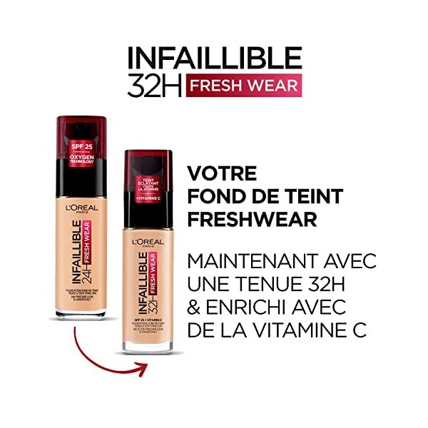 LOréal Paris INFAILLIBLE Fond de teint longue tenue 32h 263 Bisque Miel