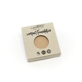 PUROBIO Recharge teint compact teint 1 Finition mate pour les peaux normales et grasses